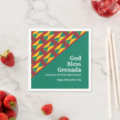 GOD ZEGEN GRENADA Custom Text GROENBOEK Servet (Insitu)