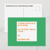 GOD Zegen Ierland. Liefs, je Amerikaanse vriend. Briefkaart (Voorkant / Achterkant)