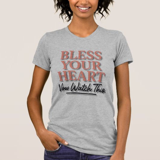 God Zegen Je Hart — Kijk Nu Naar Deze Grappige Zui T-shirt (Voorkant)