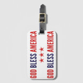 God zegenAmerika Bagagelabel (Voorkant (verticaal))