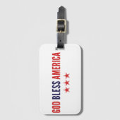 God zegenAmerika Bagagelabel (Voorkant (verticaal))