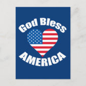 God zegenAmerika Briefkaart (Voorkant)