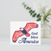God zegenAmerika Briefkaart (Staand voorkant)