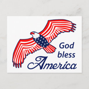God zegenAmerika Briefkaart
