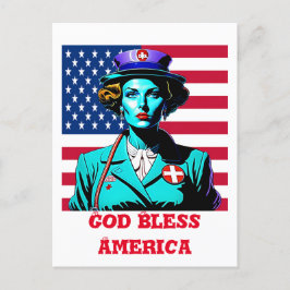 God zegenAmerika Briefkaart