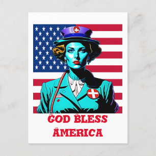 God zegenAmerika Briefkaart