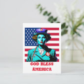 God zegenAmerika Briefkaart (Staand voorkant)