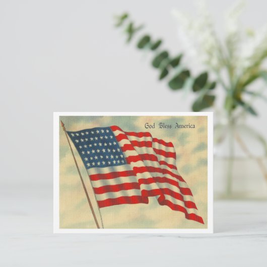 God zegenAmerika Briefkaart (Staand voorkant)