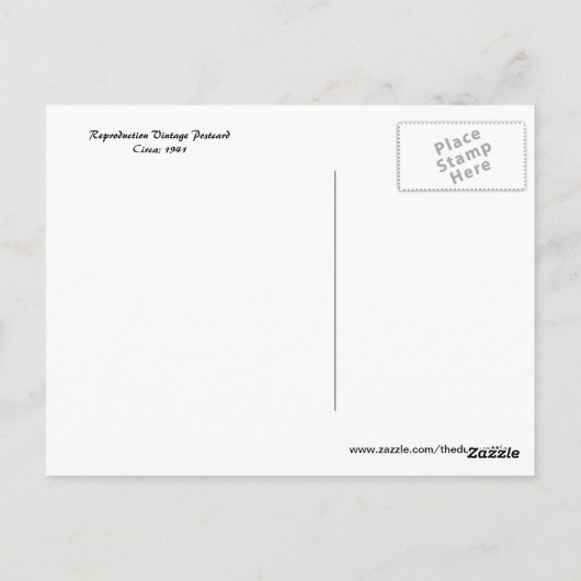 God zegenAmerika Briefkaart (Achterkant)