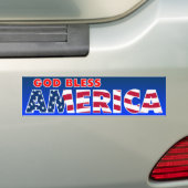 God zegenAmerika Bumpersticker (Op auto)