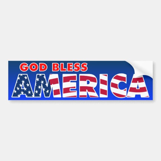 God zegenAmerika Bumpersticker (Voorkant)