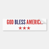 God zegenAmerika Bumpersticker (Voorkant)