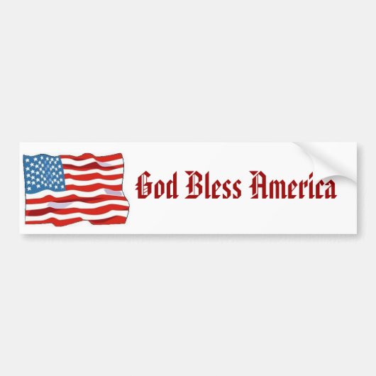 God zegenAmerika Bumpersticker (Voorkant)