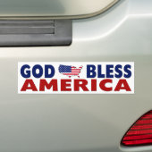 God zegenAmerika Bumpersticker (Op auto)