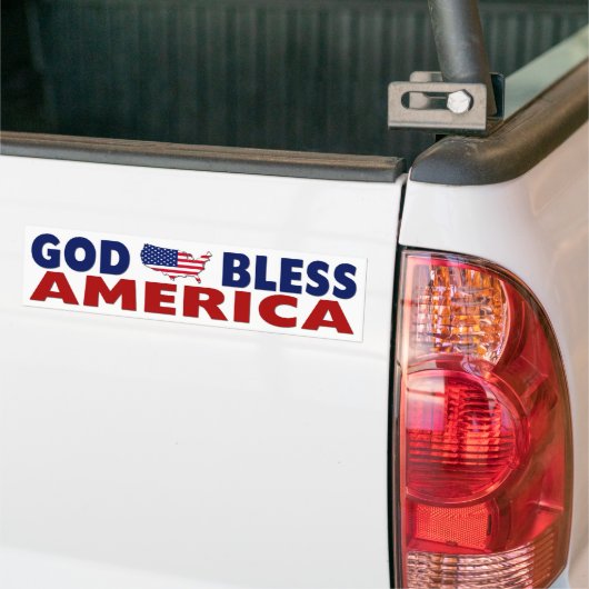 God zegenAmerika Bumpersticker (Op Truck)
