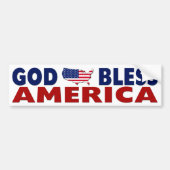 God zegenAmerika Bumpersticker (Voorkant)