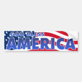God zegenAmerika Bumpersticker (Voorkant)