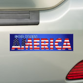God zegenAmerika Bumpersticker (Op auto)