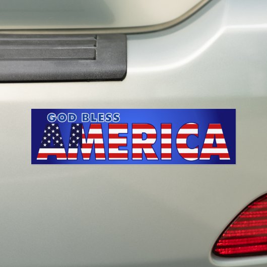 God zegenAmerika Bumpersticker (Op auto)