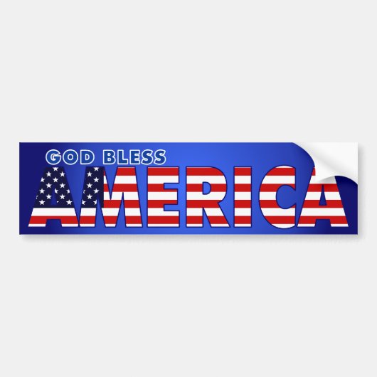 God zegenAmerika Bumpersticker (Voorkant)