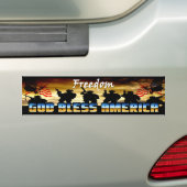 God zegenAmerika Bumpersticker (Op auto)