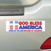 God zegenAmerika Bumpersticker (Op auto)