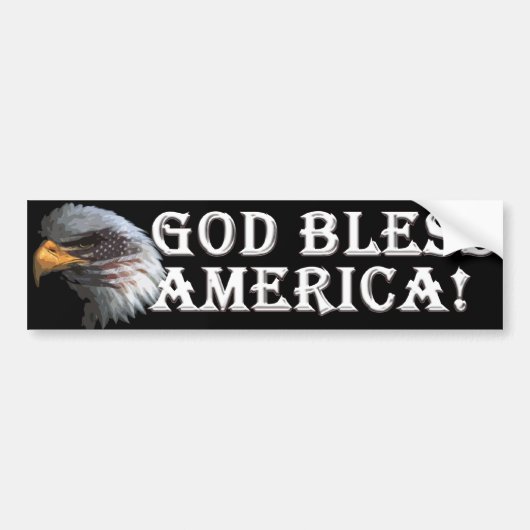 God zegenAmerika Bumpersticker (Voorkant)