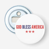 God zegenAmerika Button Flesopener (Voorkant)