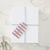 God zegenAmerika Cadeaulabel (Met Touw)