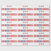 God zegenAmerika Cadeaupapier (Vlak)