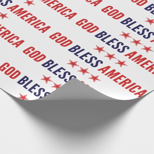 God zegenAmerika Cadeaupapier (Hoek)