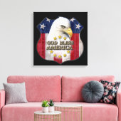 God zegenAmerika Canvas Afdruk (Insitu (Woonkamer))