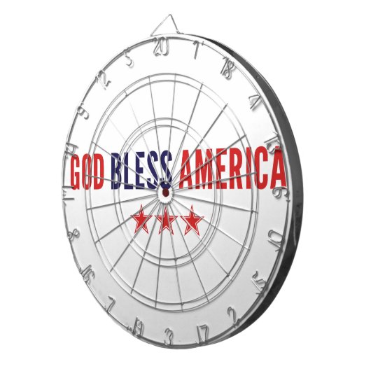 God zegenAmerika Dartbord (Voorkant Rechts)