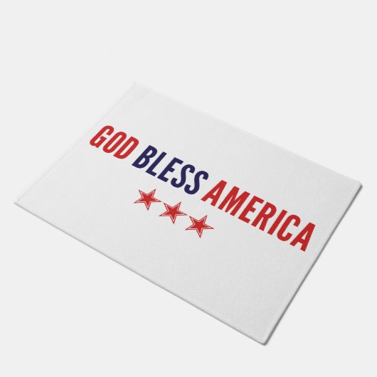 God zegenAmerika Deurmat (Schuin)