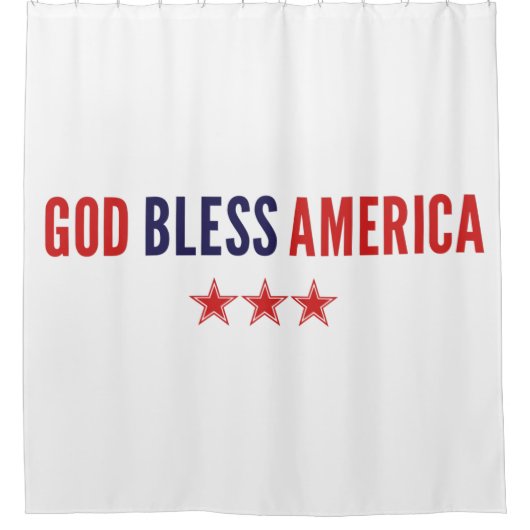 God zegenAmerika Douchegordijn (Voorkant)