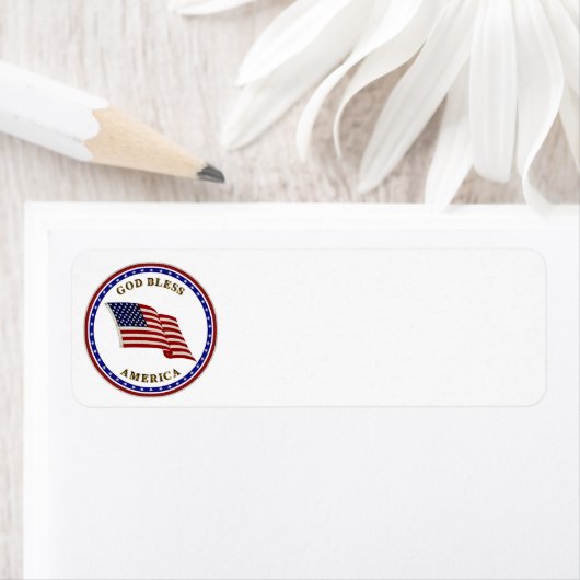 God zegenAmerika Etiket (Insitu)