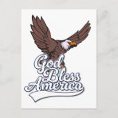 God zegenAmerika Feestdagenkaart (Voorkant)