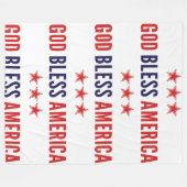 God zegenAmerika Fleece Deken (Voorkant (Horizontaal))