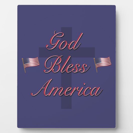 God zegenAmerika Fotoplaat (Voorkant)