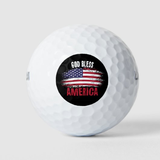 God zegenAmerika Golfballen (Voorkant)