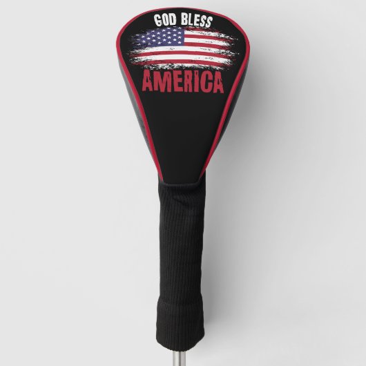 God zegenAmerika Golfheadcover (Voorkant)