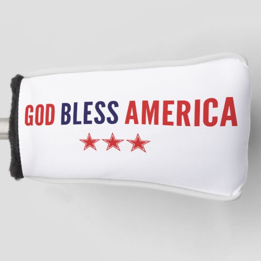 God zegenAmerika Golfheadcover (Voorkant)