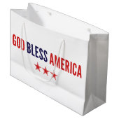 God zegenAmerika Groot Cadeauzakje (Voorkant Gekanteld)