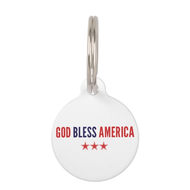 God zegenAmerika Huisdierpenning (Voorkant)