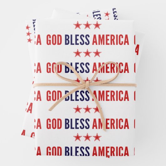 God zegenAmerika Inpakpapier Vel (In situ)