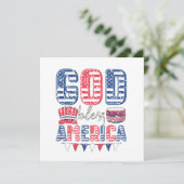 God zegenAmerika Kaart (Staand voorkant)