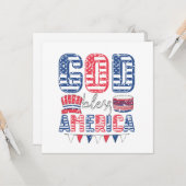 God zegenAmerika Kaart (Voorkant / Achterkant in situ)