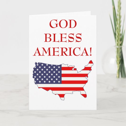 God zegenAmerika Kaart (Voorkant)