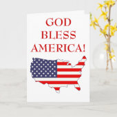 God zegenAmerika Kaart (Gele Bloem)