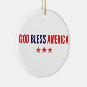 God zegenAmerika Keramisch Ornament (Rechts)